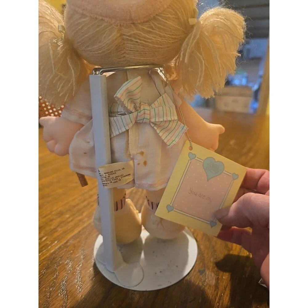 Vintage Applause 1988 Precious Moments Doll W/ Tennis Racquet 10” READ DETAILS